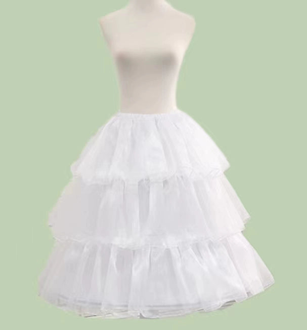 Meowing and fruity~A-line White Lolita Petticoat Multi-length Bustles Large petticoat (longer length and fluffier) Free size 