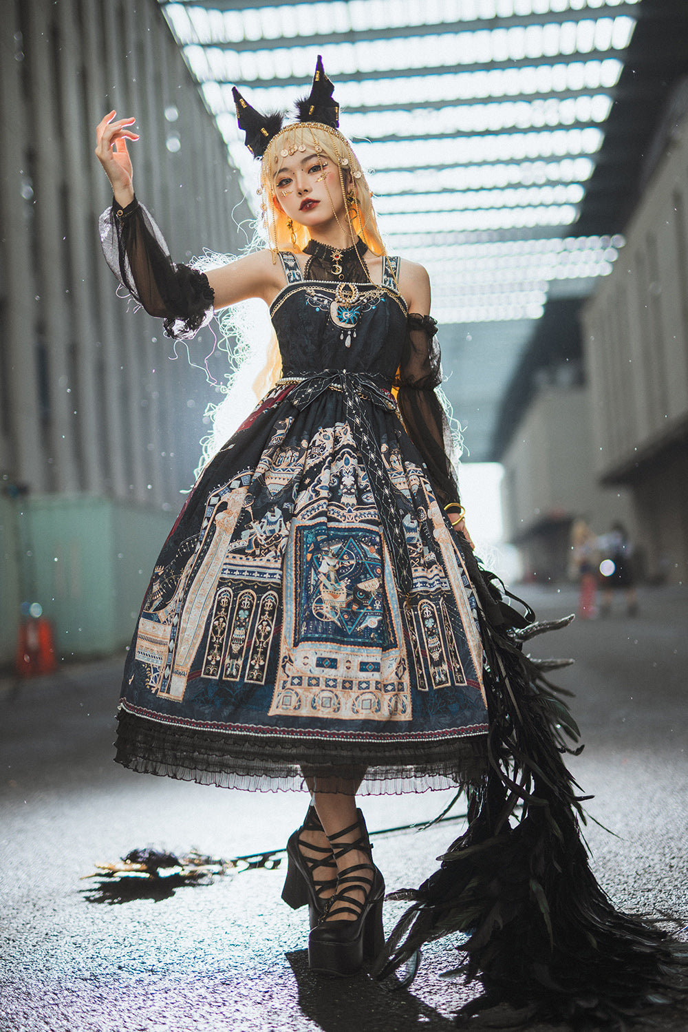 Miss Point - Dusk Bester - Egyptian Lolita Halter Attached Sleeve Blouse