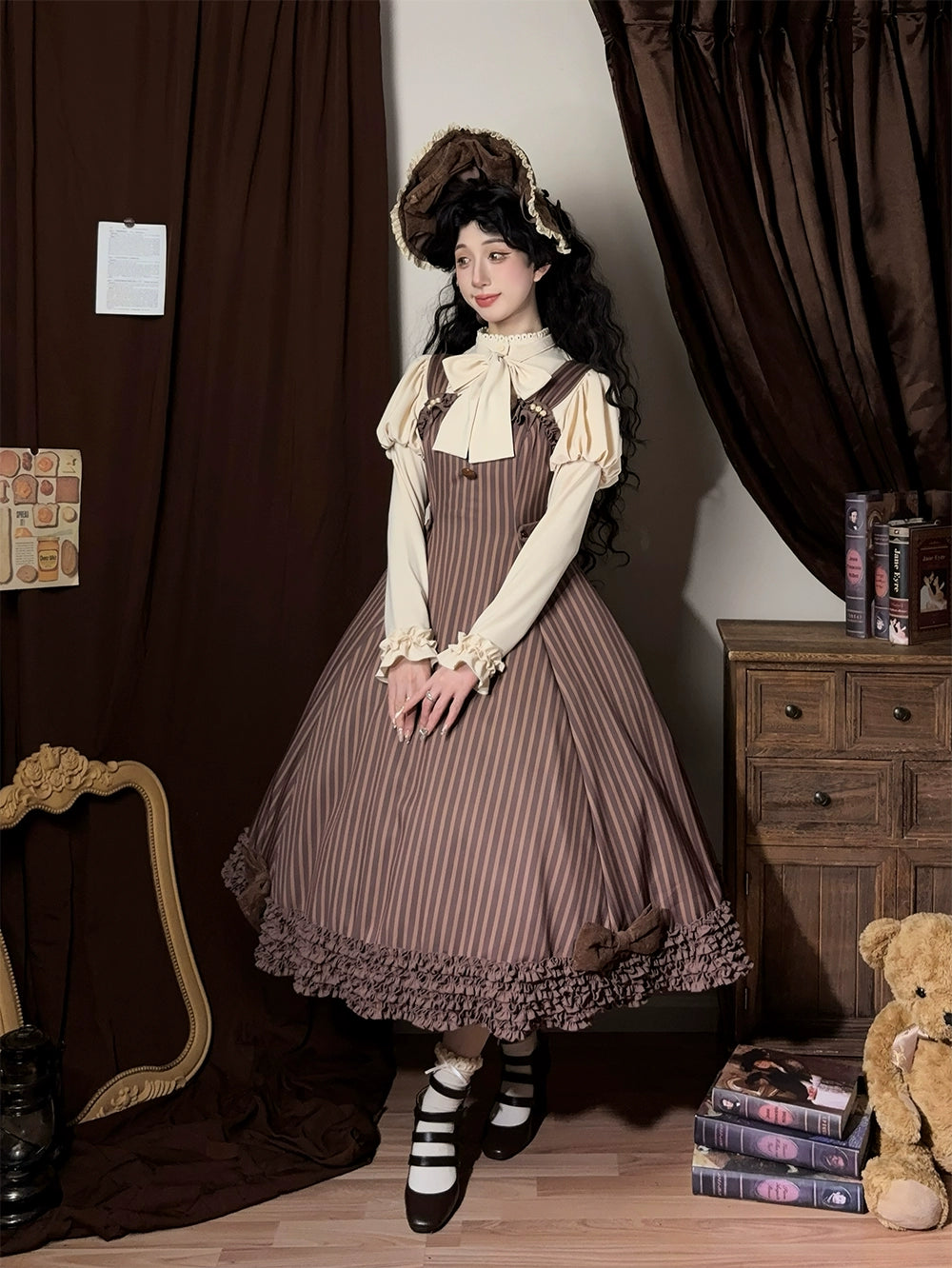 Miss Point - Classic Lolita JSK Customized Stripe Lolita Dress
