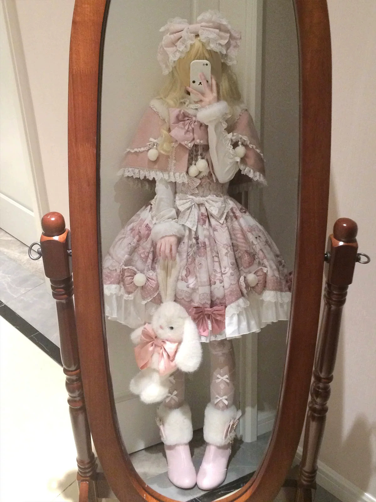 Matutu - Dessert Catlets - Sweet Lolita JSK, Strawberry And Cat Prints