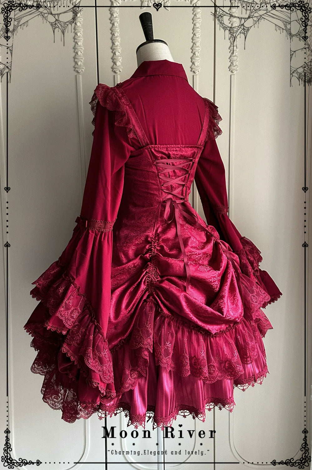 Moon River - Moonlit Spider - Gothic Lolita SK & JSK Dress Outfit Set 44232:799648