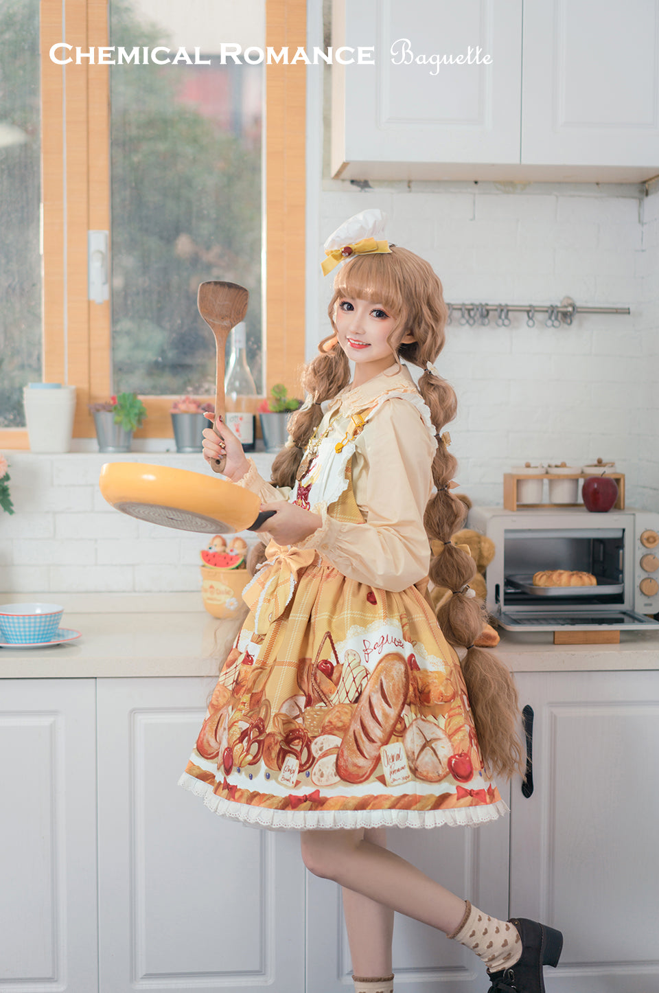 Chemical Romance~Bread New Out of the Oven~Elegant Lolita Salopette Dress   