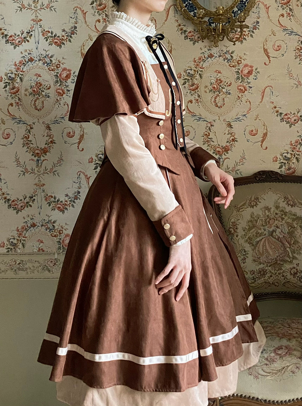 (BFM)Miss Point~ Elegant Lolita Coat~Golden Movement Customized Short Coat 32246:378092