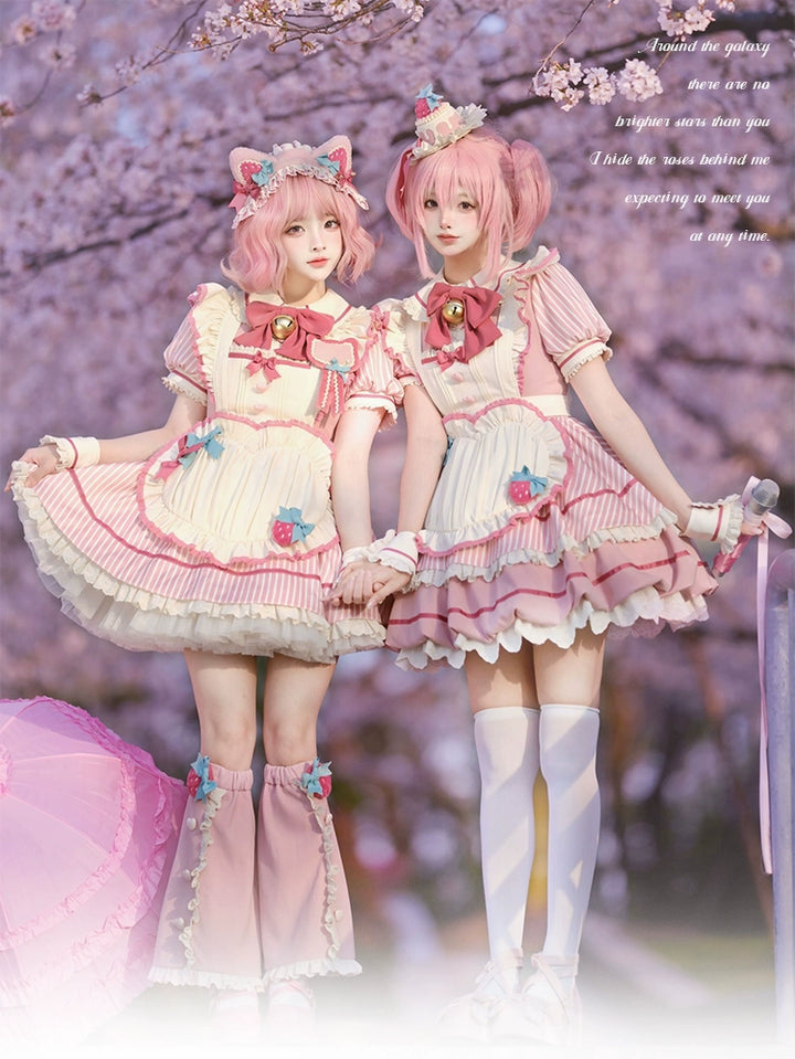 Sakurahime~Berry Bubble~Cute Lolita OP Dress Two Kawaii Styles   