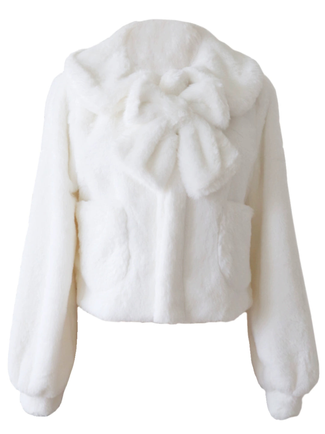 Eieyomi~Daily Lolita Coat Imitation Rabbit Hair Short Winter Coat