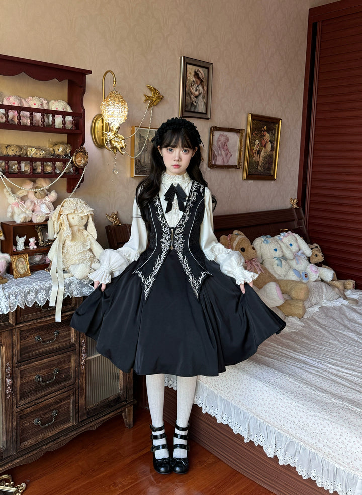 Luxury Banquet~Bloodline~Ouji Lolita Vest Prince Embroidery Irregular Vest