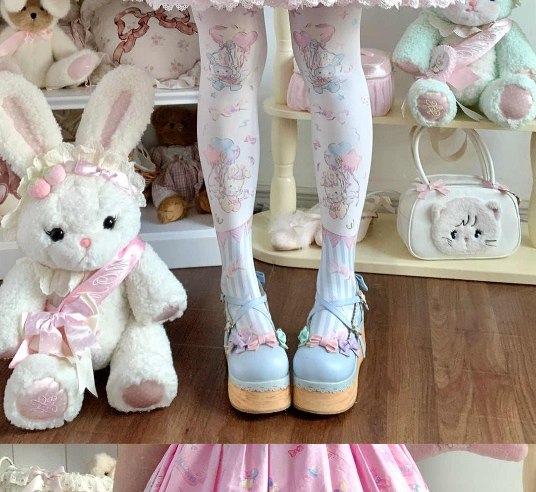 Roji Roji - Bunny Printed Sweet Lolita Pantyhose 44250:800406