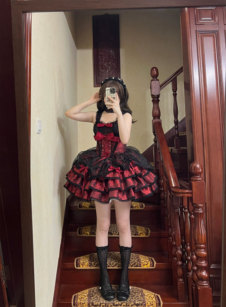 Xiaoxin - Rose Butler - Sweet Lolita JSK Ballet Style Birthday Lolita Dress
