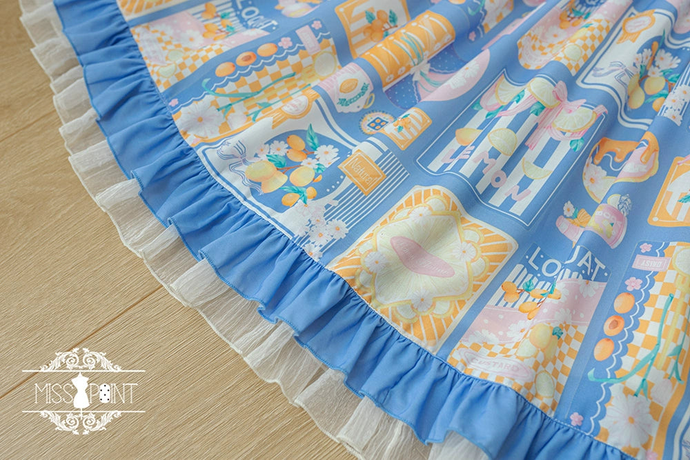 Miss Point~Daisy Lemon~Daily Lolita Lemon Print JSK Customized 21502:310578