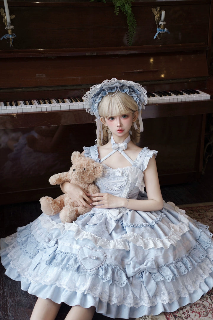 Immersive original~Belia~Old School Lolita JSK Sweet Doll Princess Dress