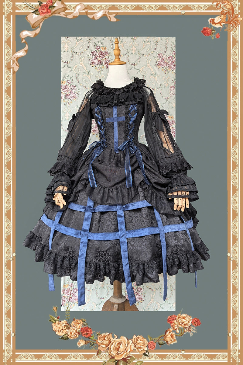 Infanta - Lilith's Cage - Gothic Lolita JSK Dress & Blouse 44055:793751