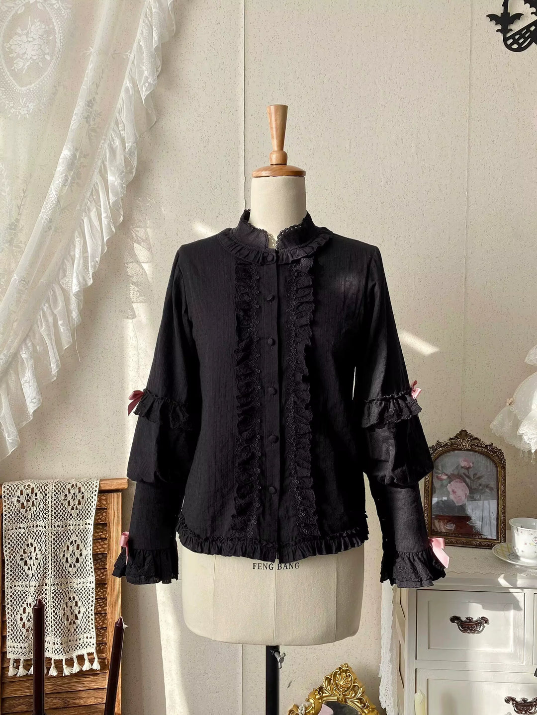 Uncle Wall Original~Missing Lamb Case~Gothic Lolita Dress Set with Sheep Prints 42971:760814