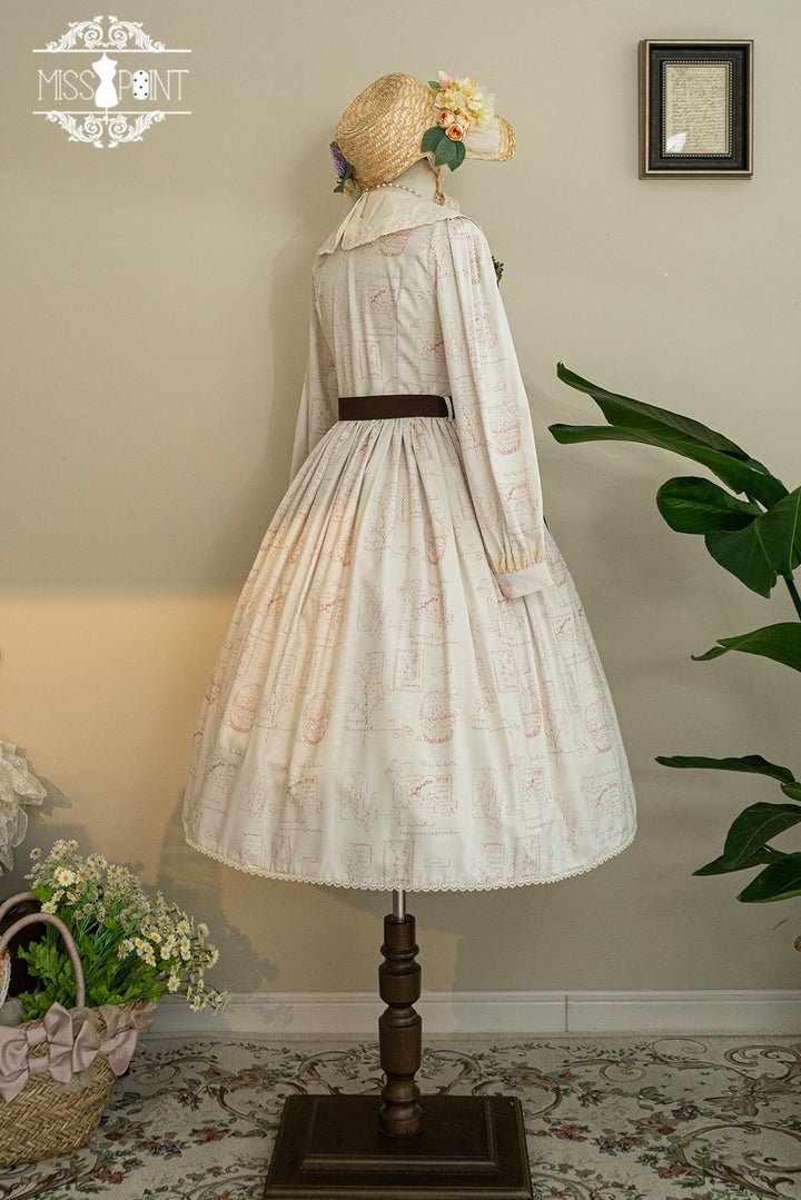 (Buyforme)Miss Point~Forest Lolita Lantern Sleeve OP Casual Dress 29482:342024