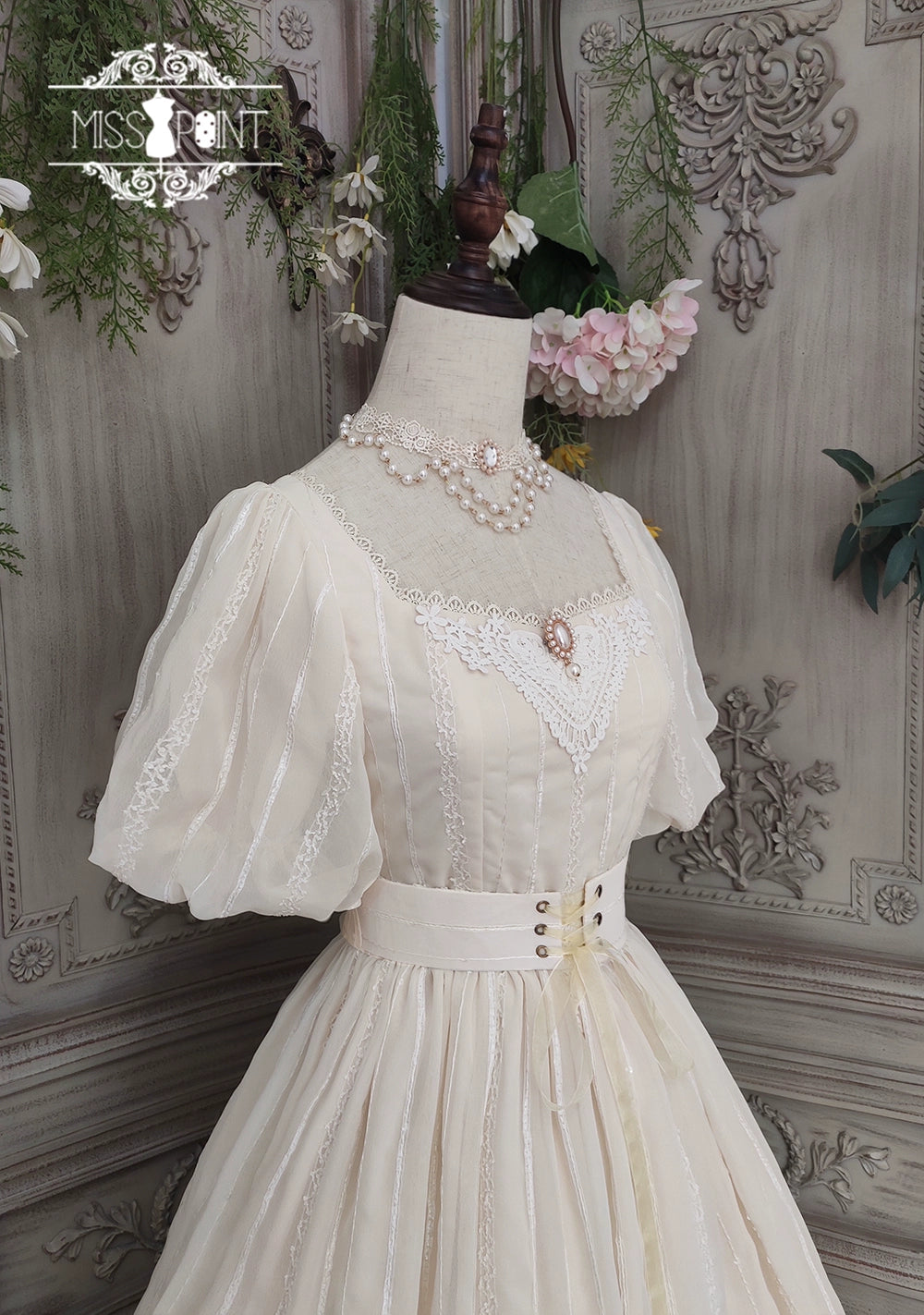 Miss Point~Tulip~Classic Lolita OP Dress Short Sleeve Dress Multicolors 19622:405468