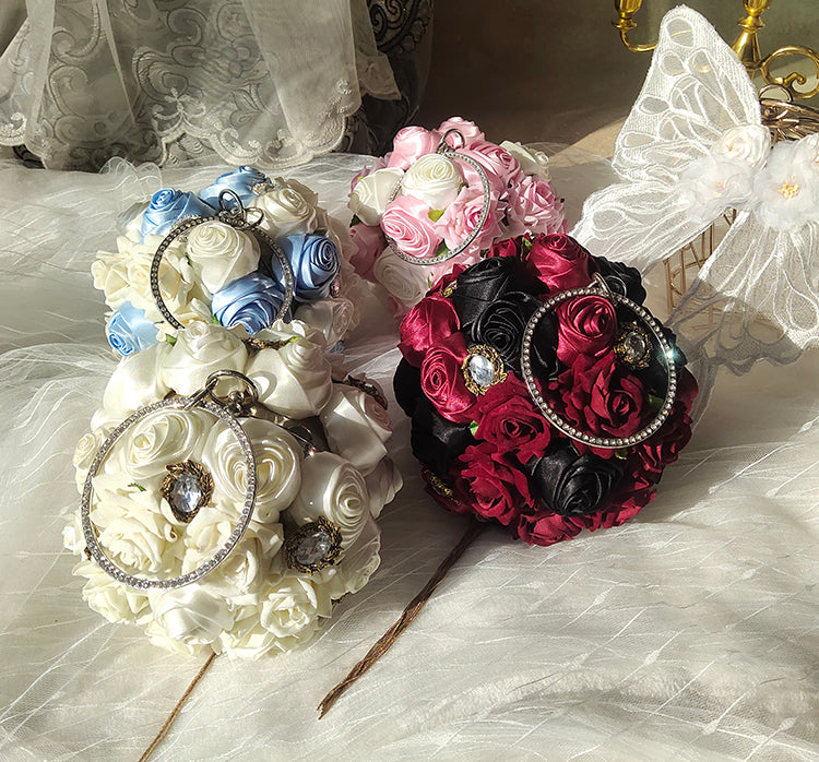 (Buyforme)Fairy Tales~Fate Quartet Bridal Lolita Gothic Accessories Blouse white free size bridal bouquet