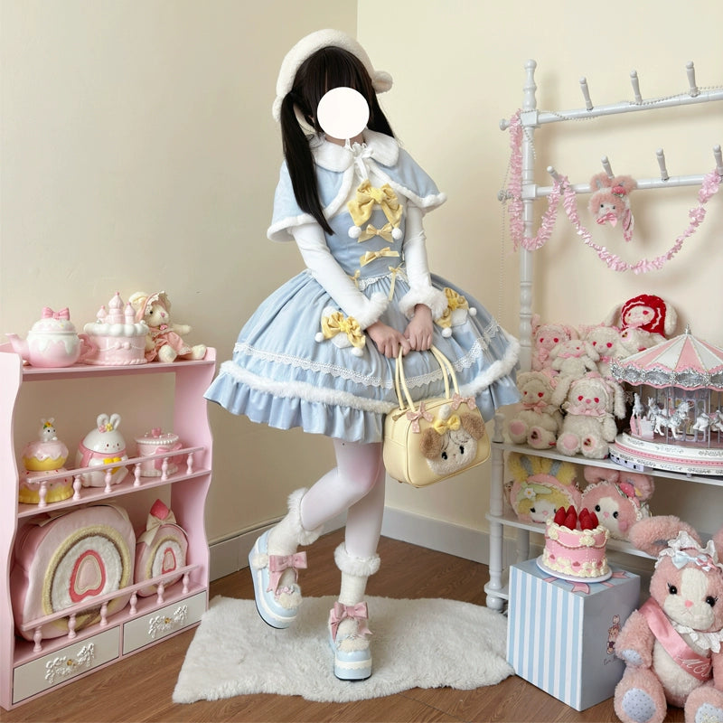 Hanguliang~Christmas Star Wish~Christmas Sweet Lolita JSK Winter Jumper Dress   