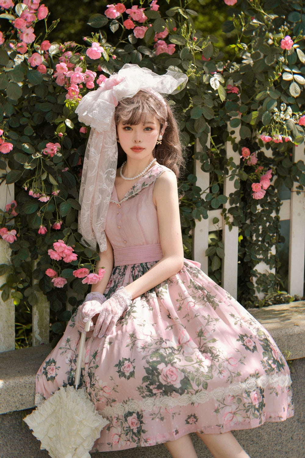 Miss Point~French Rose~Elegant Lolita JSK Dress