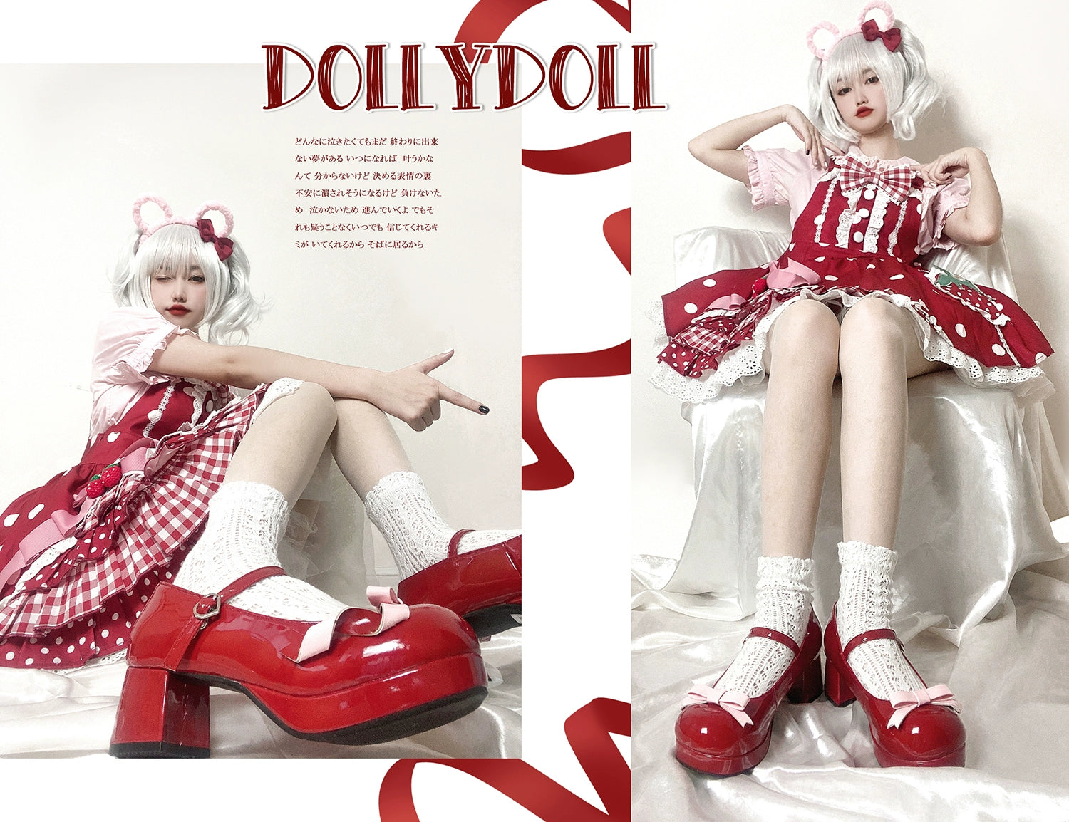 Dolly Doll~Lovers' Gift~Round Toe Middle Heel Mary Jane Lolita Shoes 32678:397968