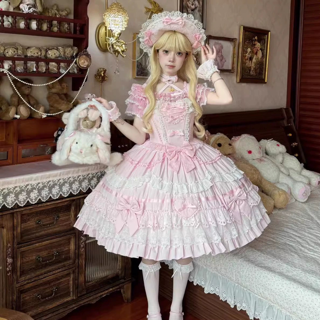 Immersive original~Belia~Old School Lolita JSK Sweet Doll Princess Dress