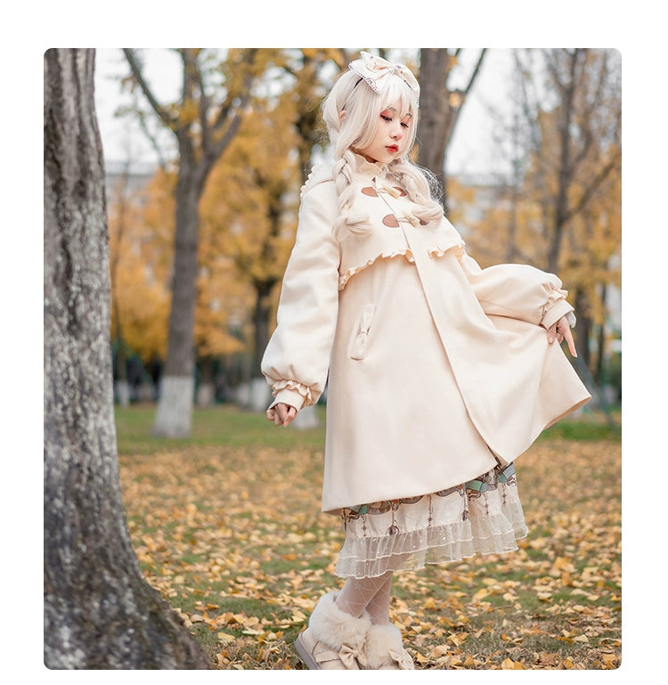 Fairy Cat~Sweet Lolita Coat Autumn and Winter Lolita Outwear   