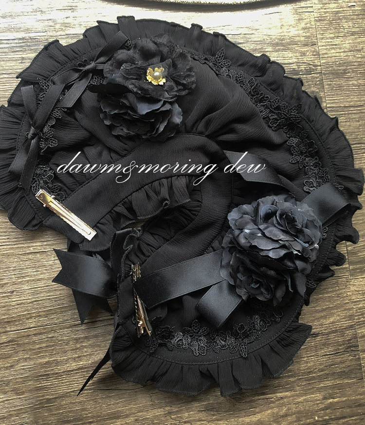 Dawn And Morning~Rozen Maiden Accessories Lolita BNT Choker Cuffs bnt black 