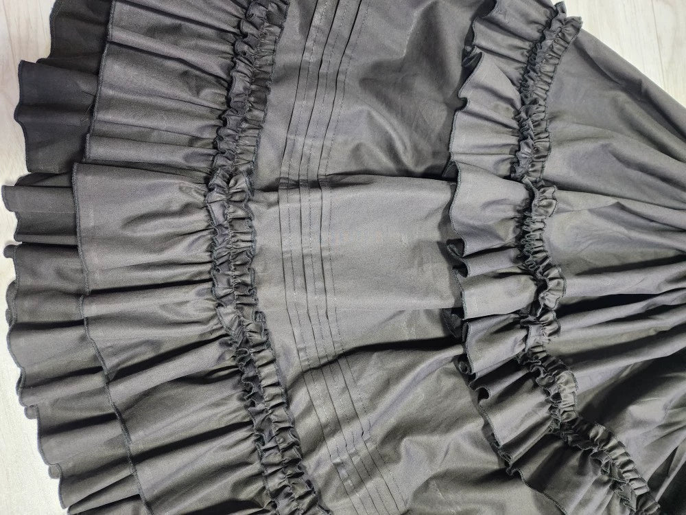 WangYan&Summer - Cotton Lolita Petticoat Ruffled Hem Customized Skirt