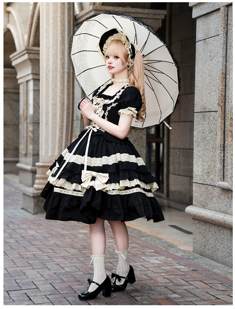 Spring Cotton Lolita OP Dress Doll-Like Dress