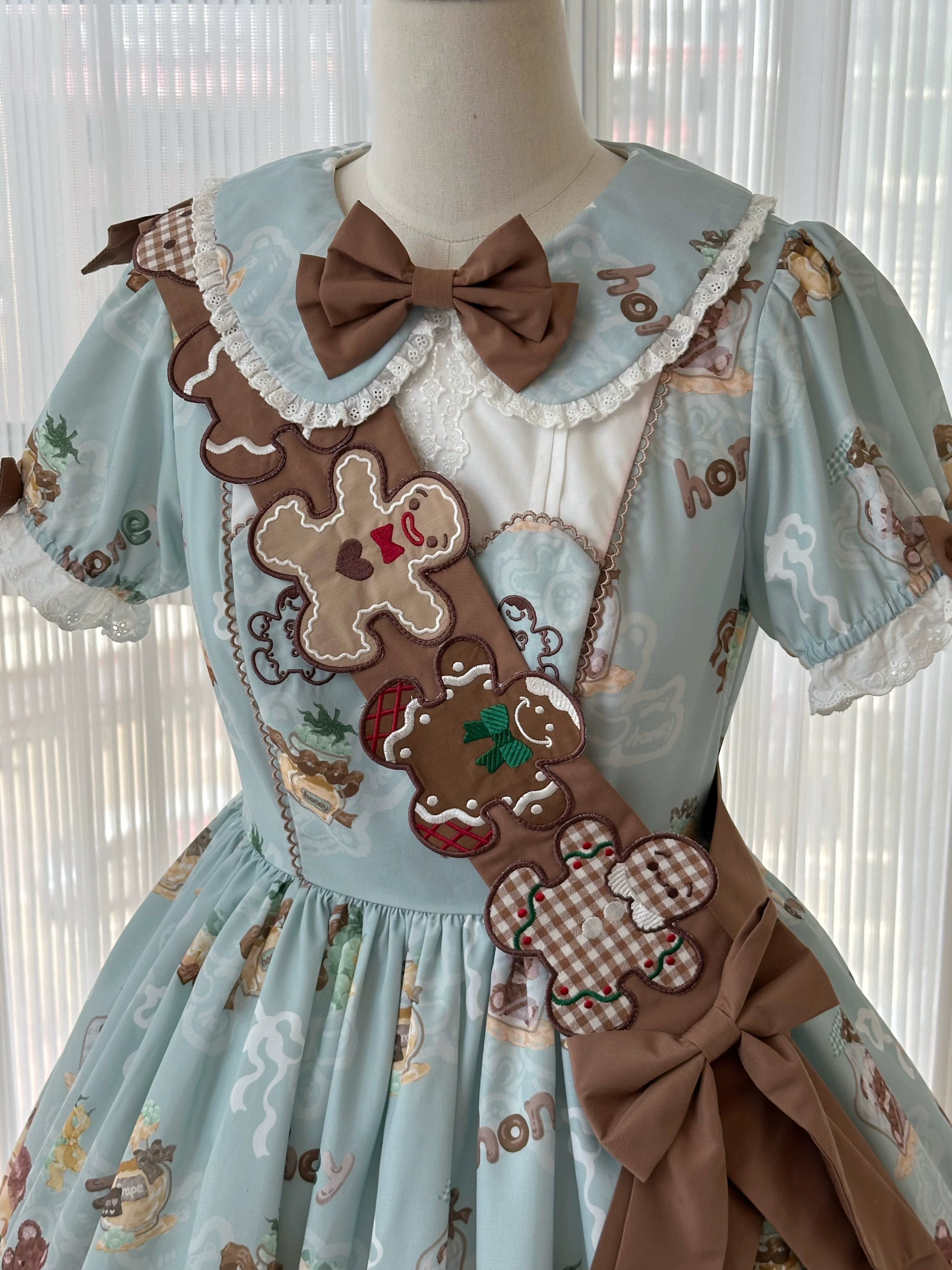 Babyblue~Bear Honey~Sweet Lolita Accessory Gingerbread Man Design 40364:660820