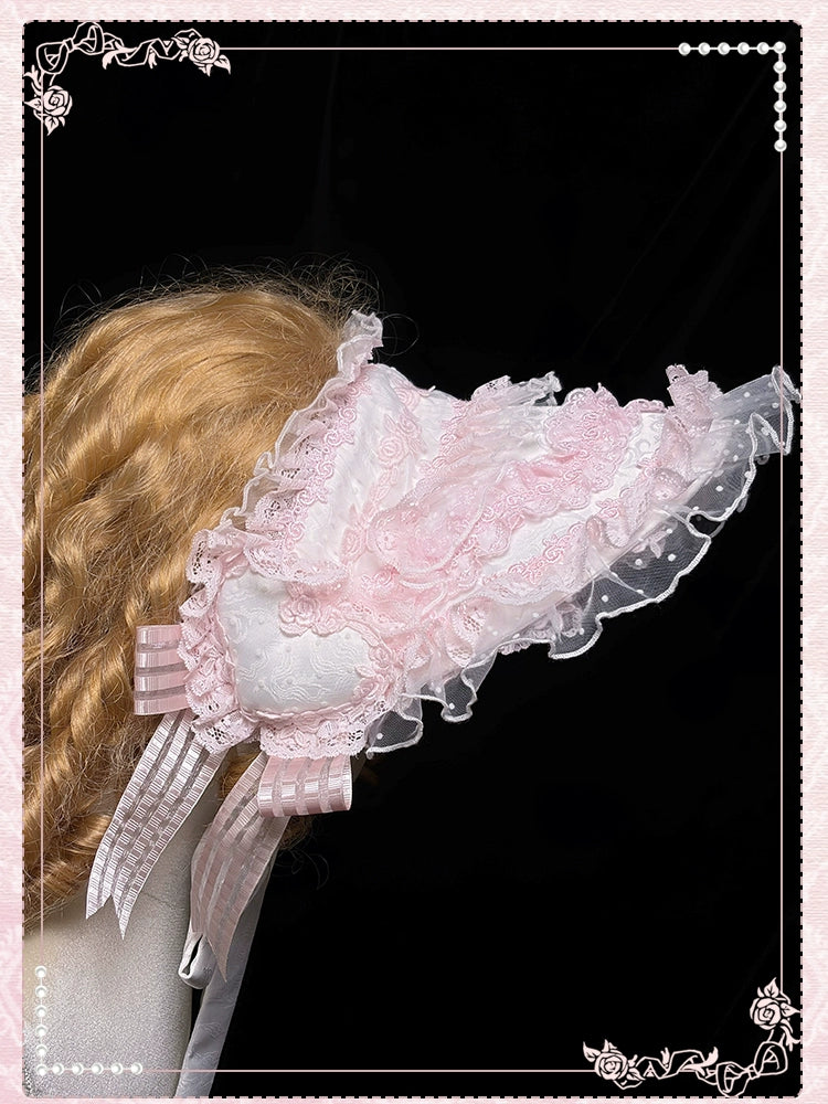 Shuang Sheng Xiao Xiong - Heart of Love - Lace Sweet Lolita Accessory Set 44308:803661