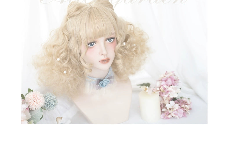 AliceGarden - To Alice - Daily Lolita Wigs Short Curly Sandy Blonde Wigs