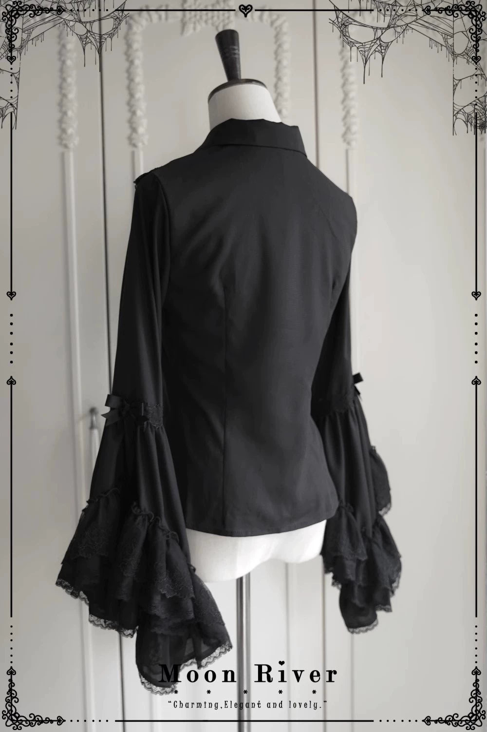 Moon River - Moonlit Spider - Gothic Lolita SK & JSK Dress Outfit Set 44232:799683