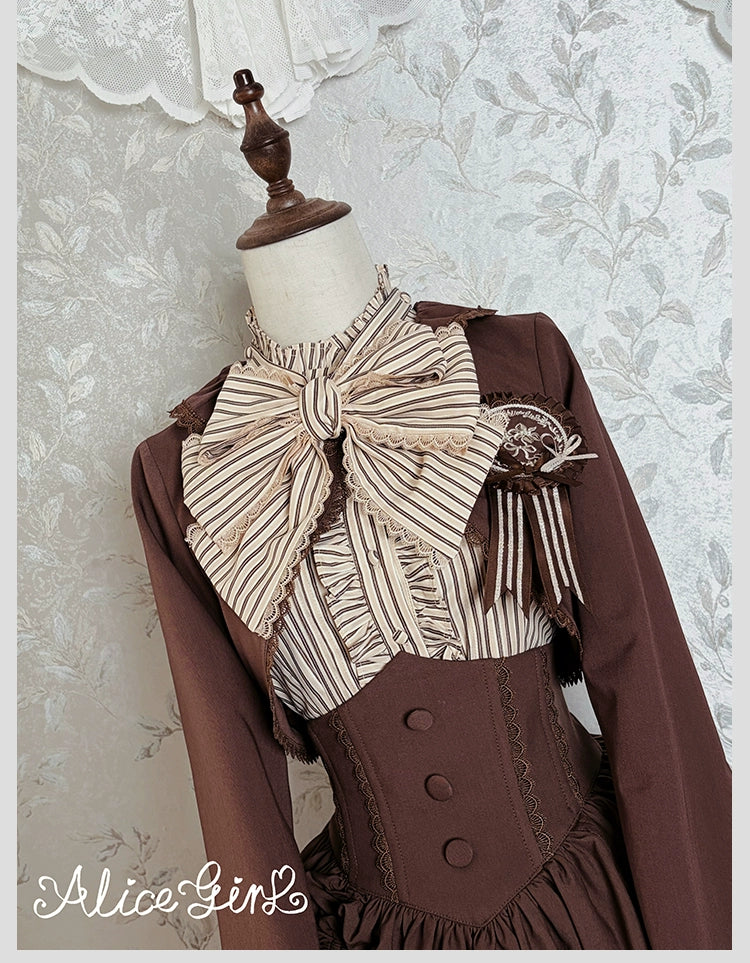 Alice Girl - Duke of Victoria - Classic Lolita SK & Overskirt Set 44092:794891