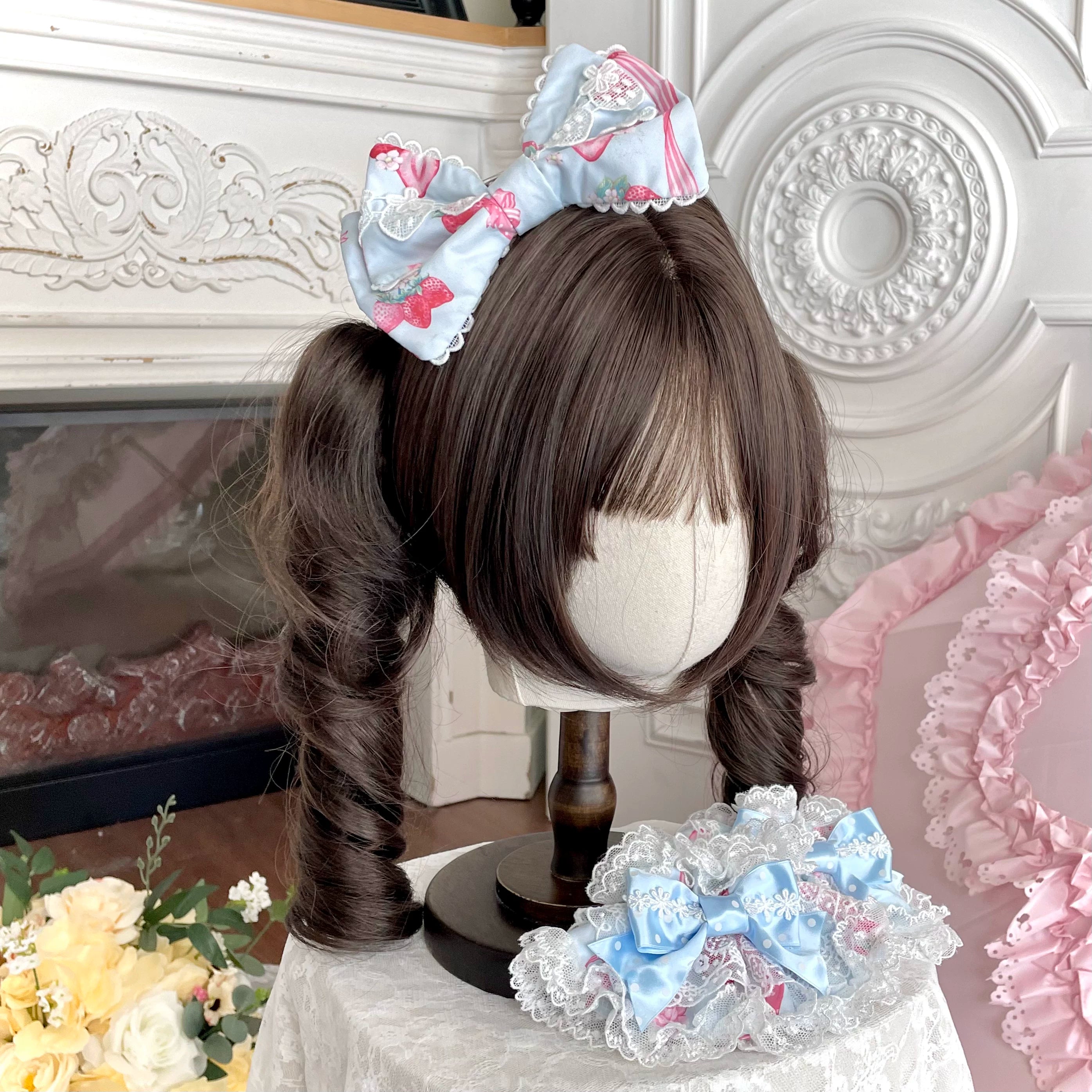Deer Strawberry Garden - Old School Lolita Deer & Strawberry Printed JSK Dress 45681:860582