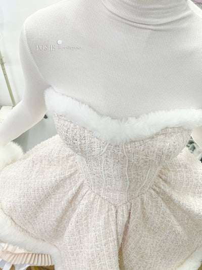 (BFM)POSHEPOSE~Sweet Lolita JSK Dress Summer Sleeveless Dress XS White base shirt 