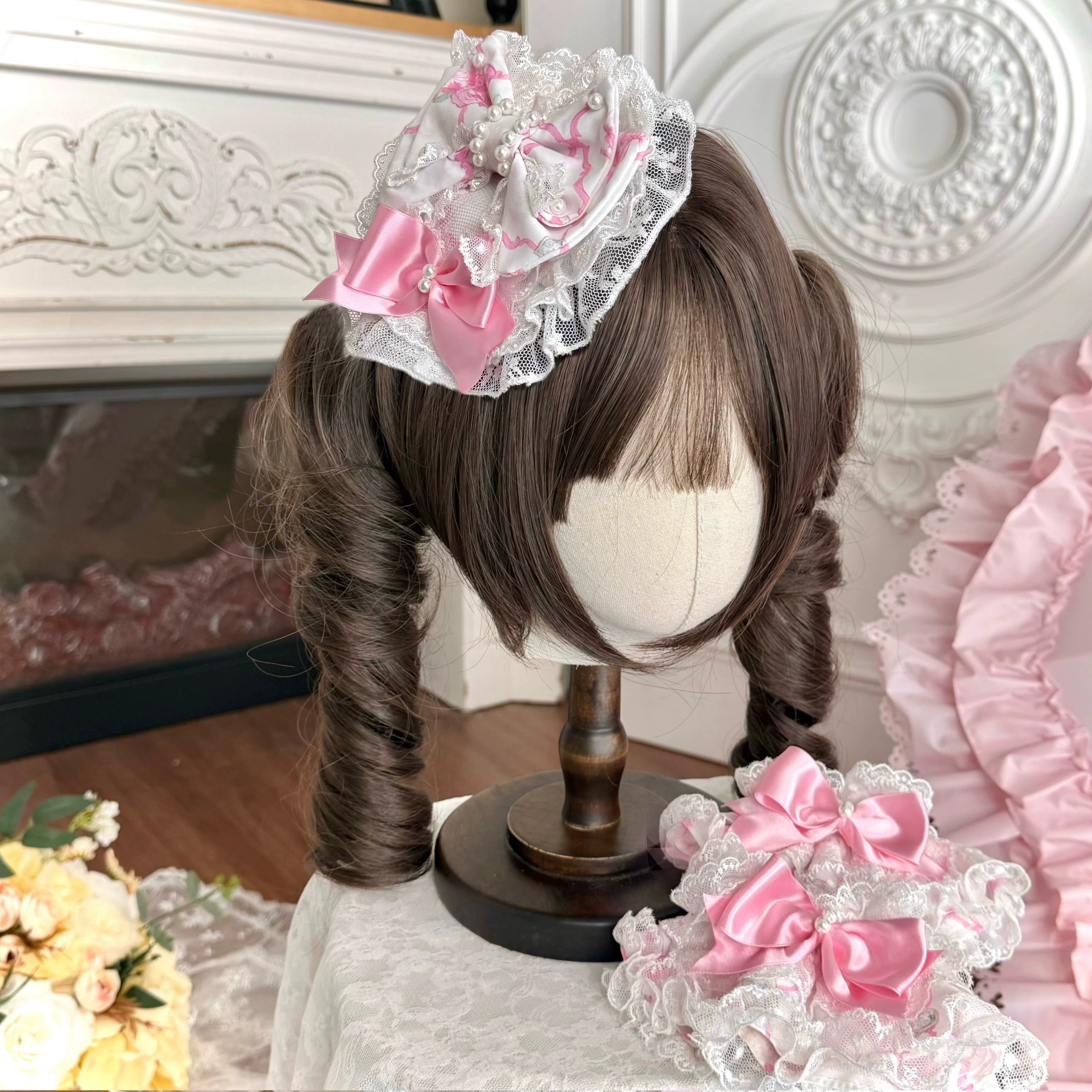 Summer 2026 - Old School Lolita Floral Printed JSK Dress with Ribbon Bows 45521:851925