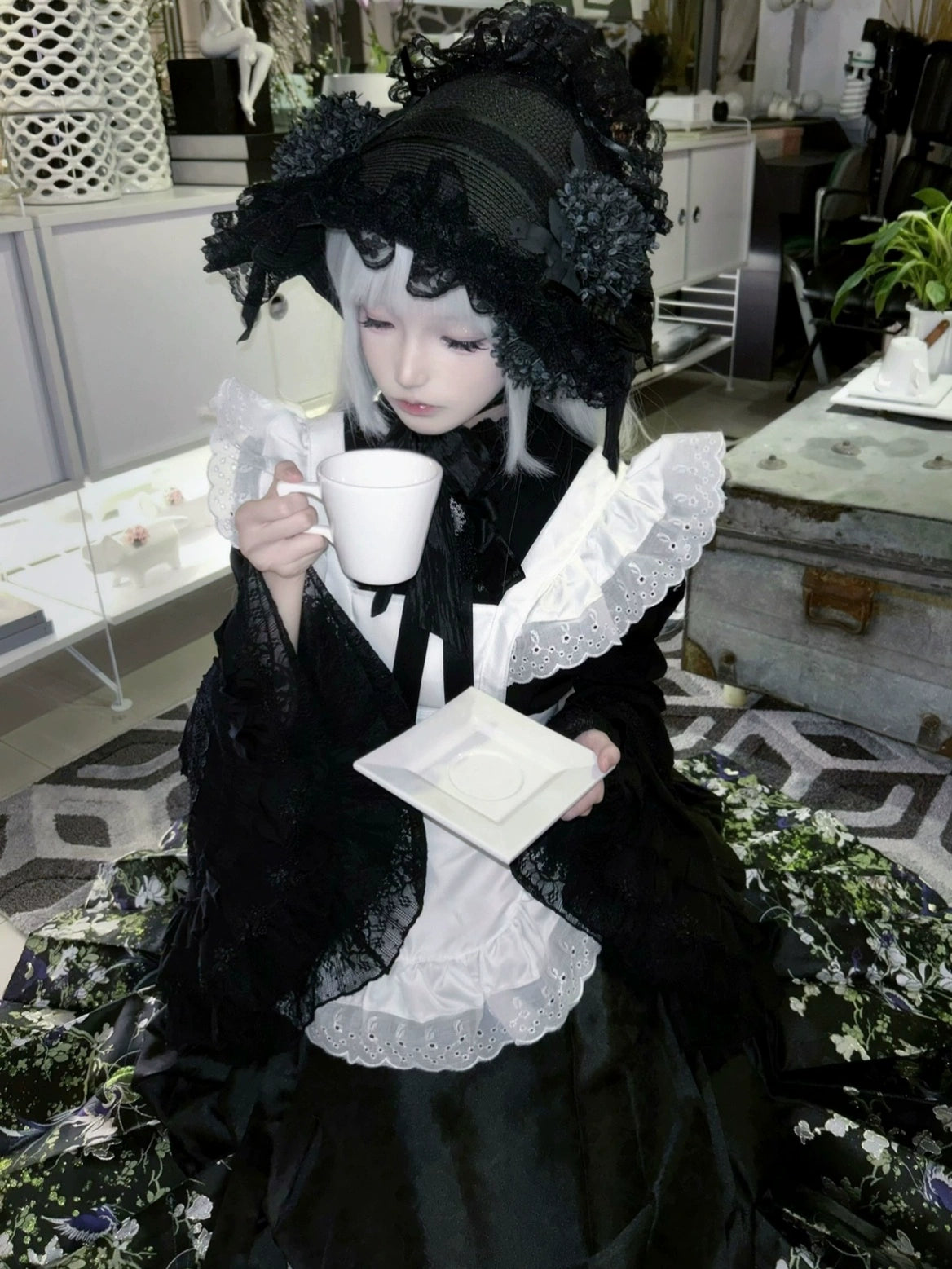 Honey Princess~Handmade Gothic Lolita BNT Halloween Lolita Hat 40430:662270