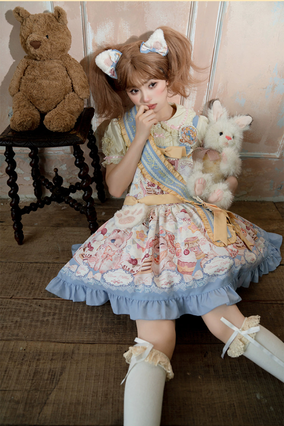 Mewroco~Sweet Lolita Salopette Daily Cute Lolita Dress   