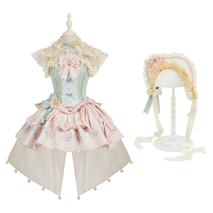 Nikki Tomorrow~Deer Dreaming~Sweet Lolita JSK Bodice Dress with Detachable Straps (F L M S XL XS) 42002:722298