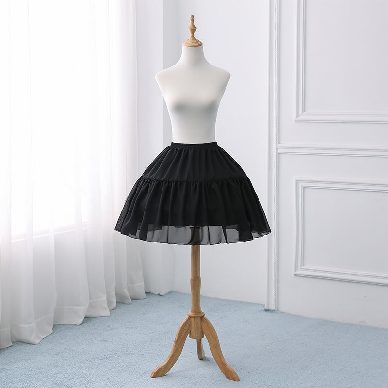 Manyiluo - Daily Lolita Fishbone Bustle Adjustable Petticoat black