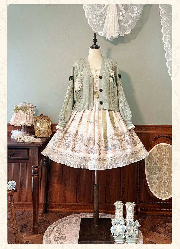 Alice Girl~Iris Study Room~Classic Lolita Cardigan Elegant Lolita Outwear   