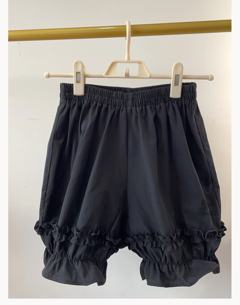 Sakurada Fawn - Plus Size Lolita Bloomers Leggings M Black