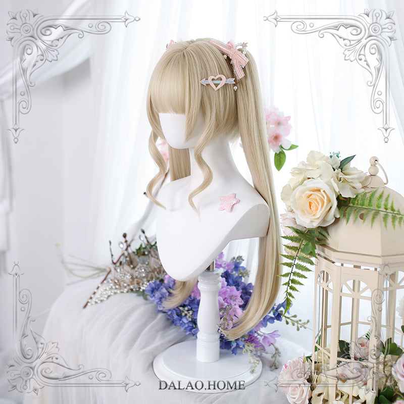 Dalao Home - Princess Lolita Blonde Wig with Ponytails 44257:800504