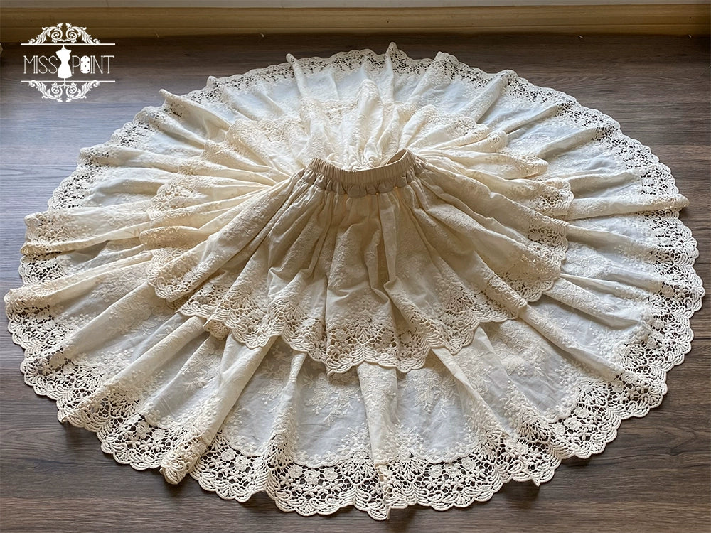 Miss Point - Forest Waltz - Classic Lolita Blouse & Multi-Tiered Ruffles SK 44233:800005