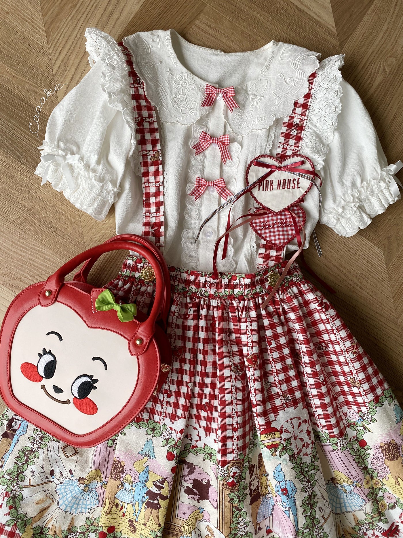 Flower Banquet~Kawaii Lolita Cotton Bunny Embroidery Blouse   