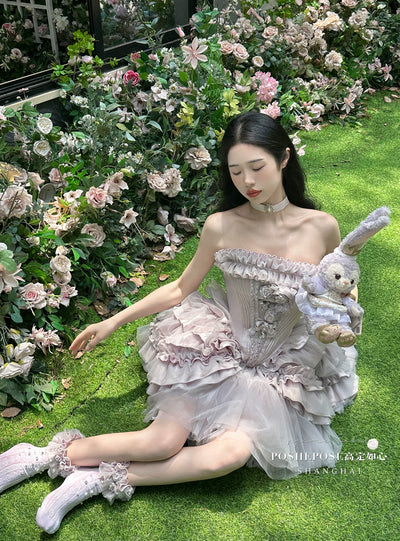 (BFM)POSHEPOSE~Victorian times with You~Elegant Gorgeous Lolita Dress for Summer Wear   