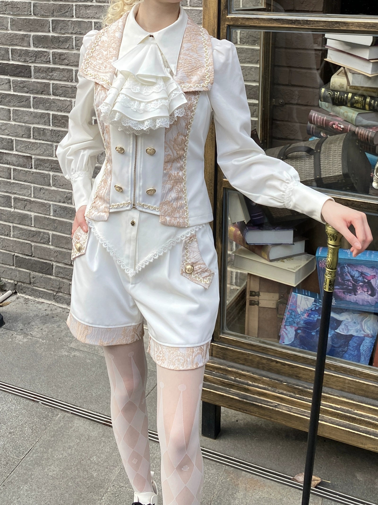 Oath of the Chapter - Ouji Lolita Suit Embroidered Prince Vest Shorts Coat 40532:661818