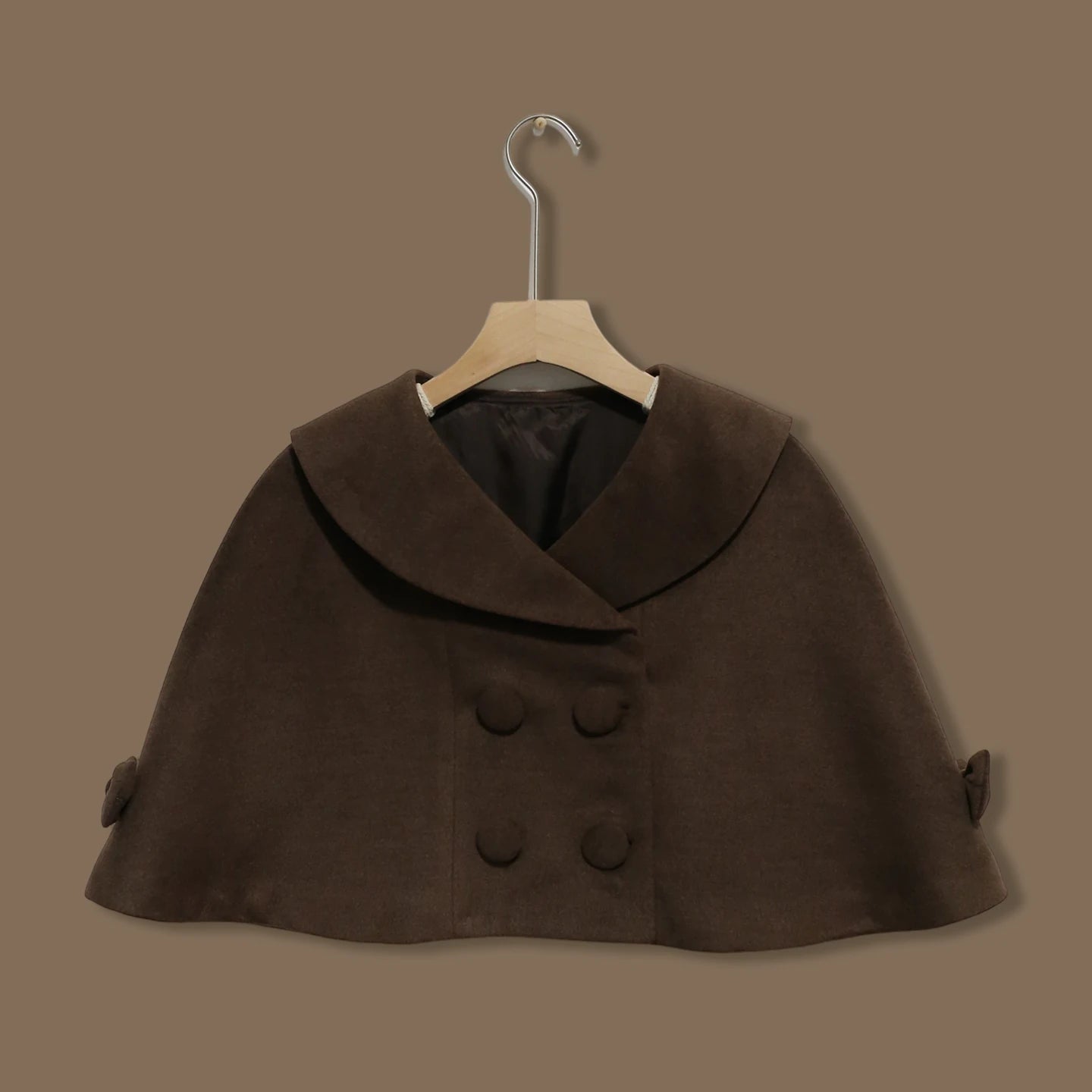 Filled Chocolate - Winter Classic Lolita Plaid Coat Set, Detachable Plush Collar 45900:867122