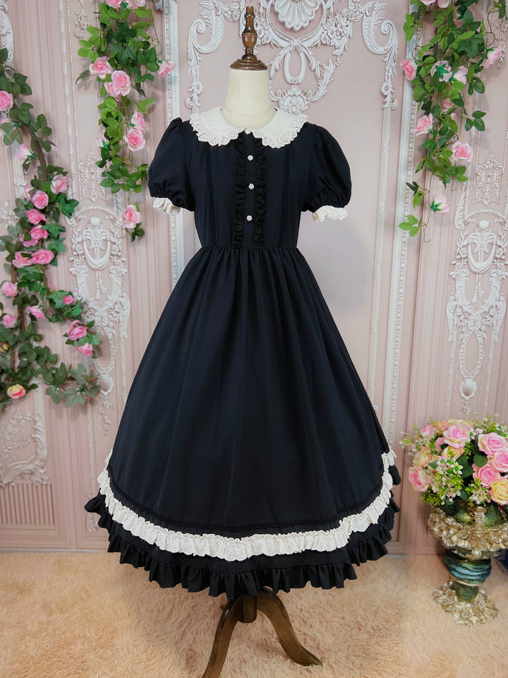 DMFS~Piaget Servant~Maid Lolita OP Dress Vintage Lolita Dress Free size Long OP 