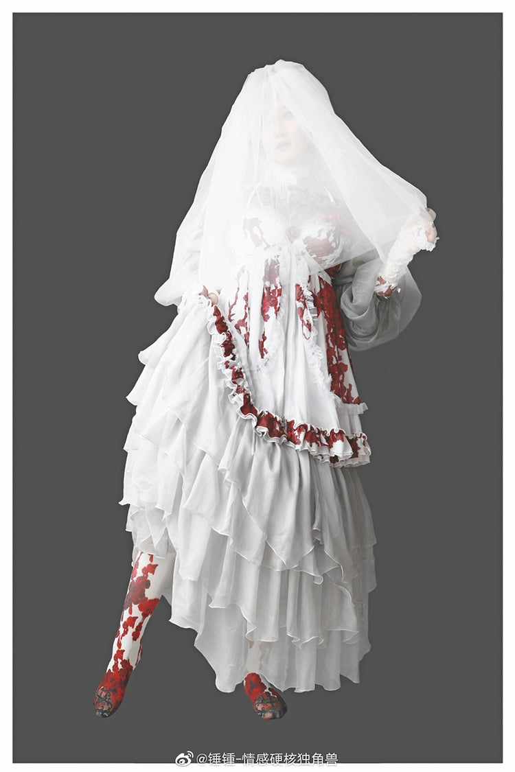 Balladeer~Classic Lolita Shirt Puff Sleeves Open Shoulder Blouse 36010:511696