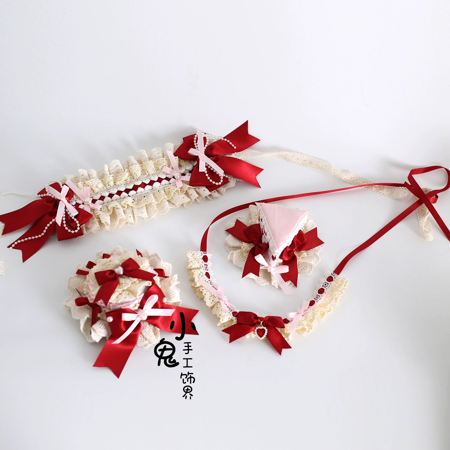 Xiaogui - Sweet Lolita Headdress, Triangle Cake Clip